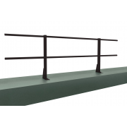 Ограждение кровельное для парапета на плоскую кровлю RAL 9005 (2,0х0,9м)