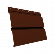 Квадро брус 3D 0,5 Satin с пленкой RAL 3009 оксидно-красный