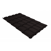 Профиль волновой Верховье квадро профи Grand Line 0,45 PE RAL 9005 черный