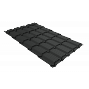 Профиль волновой Верховье квадро профи Grand Line 0,45 PE RAL 7016 антрацитово-серый