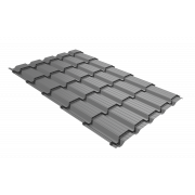 Профиль волновой Верховье квадро профи Grand Line 0,45 PE RAL 9006бело-алюминиевый