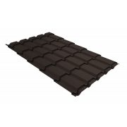 Профиль волновой Верховье квадро профи Grand Line 0,45 PE-Double RR 32 темно-коричневый