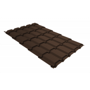 Профиль волновой Верховье квадро профи Grand Line 0,45 PE-Double RAL 8017 шоколад