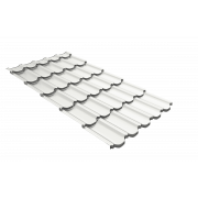 Профиль волновой квинта плюс Grand Line c 3D резом 0,45 Drap RAL 9003 сигнальный белый