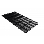 Профиль волновой квинта плюс Grand Line c 3D резом 0,45 Drap TX RAL 9005 черный