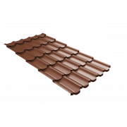 Профиль волновой квинта плюс Grand Line c 3D резом 0,45 Drap TX RAL 8004 терракота