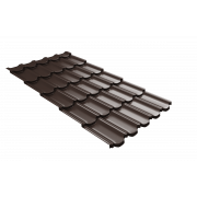 Профиль волновой квинта плюс Grand Line c 3D резом 0,45 Drap TX RAL 8017 шоколад