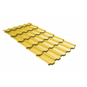 Профиль волновой квинта плюс Grand Line c 3D резом 0,45 PE RAL 1018 цинково-желтый