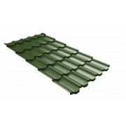 Профиль волновой квинта плюс Grand Line c 3D резом 0,45 PE RAL 6002 лиственно-зеленый