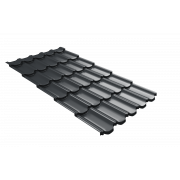 Профиль волновой квинта плюс Grand Line c 3D резом 0,45 PE RAL 7016 антрацитово-серый