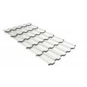 Профиль волновой квинта плюс Grand Line c 3D резом 0,45 PE RAL 9003 сигнальный белый