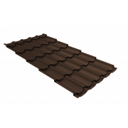 Профиль волновой квинта плюс 0,45 Drap TX RAL 8017 шоколад