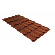 Профиль волновой квинта плюс 0,45 Drap TX RAL 8004 терракота