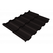 Профиль волновой модульный квинта Uno Grand Line c 3D резом 0,45 Drap TX RAL 9005 черный