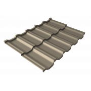 Профиль волновой модульный квинта Uno Grand Line c 3D резом 0,45 PE RAL 1015 светлая слоновая кость