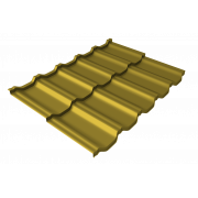 Профиль волновой модульный квинта Uno Grand Line c 3D резом 0,45 PE RAL 1018 цинково-желтый