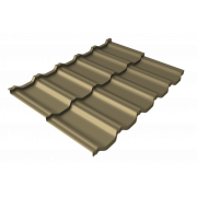 Профиль волновой модульный квинта Uno Grand Line c 3D резом 0,45 PE RAL 1014 слоновая кость