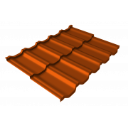 Профиль волновой модульный квинта Uno Grand Line c 3D резом 0,45 PE RAL 2004 оранжевый