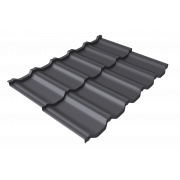 Профиль волновой модульный квинта Uno Grand Line c 3D резом 0,45 PE RAL 7004 сигнальный серый