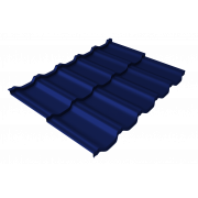 Профиль волновой модульный квинта Uno Grand Line c 3D резом 0,45 PE RAL 5002 ультрамариново-синий