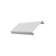 Ламель обратная 125 Texas стартовая/финишная для калиток и ворот 0,45 Drap с пленкой RAL 9003 сигнальный белый