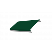 Ламель обратная 125 Texas стартовая/финишная для калиток и ворот 0,45 Drap с пленкой RAL 6005 зеленый мох