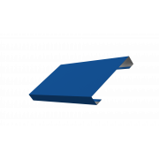 Ламель лицевая 125 Texas стартовая/финишная для калиток и ворот 0,45 PE с пленкой RAL 5005 сигнальный синий