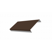 Ламель обратная 125 Texas стартовая/финишная для калиток и ворот 0,5 Satin с пленкой RAL 8017 шоколад