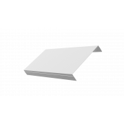 Ламель обратная 150 Texas стартовая/финишная для калиток и ворот 0,45 PE-Double с пленкой RAL 9003 сигнальный белый