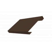 Ламель лицевая 150 Texas стартовая/финишная для калиток и ворот 0,45 PE-Double с пленкой RAL 8017 шоколад