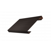 Ламель лицевая 150 Texas стартовая/финишная для калиток и ворот 0,45 Print Elite с пленкой Coffee Wood TwinColor