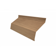 Ламель жалюзи Milan new gofr 0,45 Print Elite с пленкой Honey Wood TwinColor