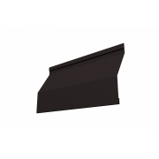 Ламель жалюзи Milan Slim 0,5 Velur X с пленкой RAL 9005 черный