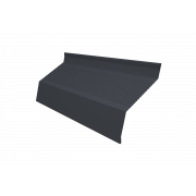 Ламель жалюзи Milan new gofr 0,5 Velur X с пленкой RAL 7024 мокрый асфальт