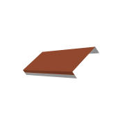 Ламель обратная 125 жалюзи Texas 0,45 Drap TX RAL 8004 терракота