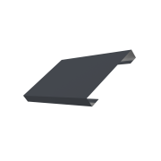 Ламель лицевая 150 жалюзи Texas 0,5 Drap TX RAL 7024 мокрый асфальт