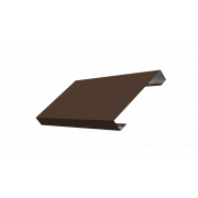 Ламель лицевая 125 жалюзи Texas 0,5 Atlas X с пленкой RAL 8017 шоколад