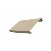 Ламель лицевая 125 Texas стартовая/финишная для калиток и ворот 0,45 Drap TX RAL 1015 светлая слоновая кость