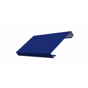 Ламель лицевая 125 Texas стартовая/финишная для калиток и ворот 0,45 PE с пленкой RAL 5002 ультрамариново-синий