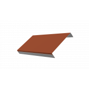 Ламель обратная 150 жалюзи Texas 0,5 Satin с пленкой RAL 8004 терракота (для калиток и ворот)