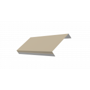 Ламель обратная 125 Texas стартовая/финишная для калиток и ворот 0,45 Drap TX RAL 1015 светлая слоновая кость