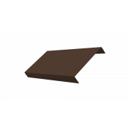 Ламель обратная 150 жалюзи Texas 0,45 Drap TwinColor с пленкой RAL 8017 шоколад