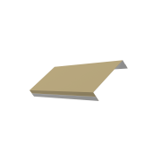 Ламель обратная 125 жалюзи Texas 0,45 PE с пленкой RAL 1014 слоновая кость