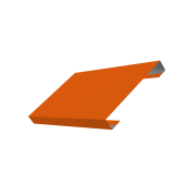 Ламель лицевая 150 жалюзи Texas 0,45 PE с пленкой RAL 2004 оранжевый