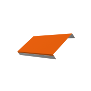 Ламель обратная 150 жалюзи Texas 0,45 PE с пленкой RAL 2004 оранжевый