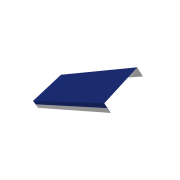 Ламель обратная 125 жалюзи Texas 0,45 PE с пленкой RAL 5002 ультрамариново-синий