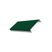 Ламель обратная 125 жалюзи Texas 0,45 PE с пленкой RAL 6005 зеленый мох