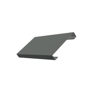 Ламель лицевая 125 жалюзи Texas 0,45 PE с пленкой RAL 7005 мышино-серый