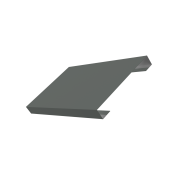 Ламель лицевая 150 жалюзи Texas 0,45 PE с пленкой RAL 7005 мышино-серый