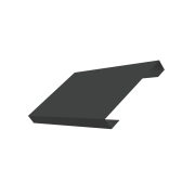 Ламель лицевая 150 жалюзи Texas 0,45 PE-Double с пленкой RAL 7016 антрацитово-серый